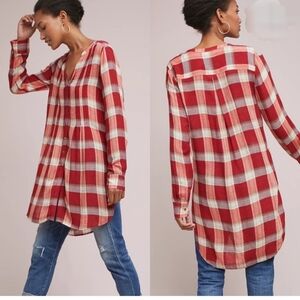 Anthropologie | Lucie Plaid Tunic